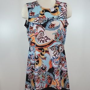 ISLE by Melis Kozan Floral Sleeveless Dress size L